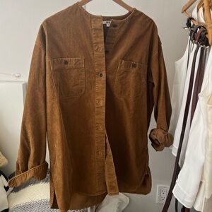 Uniqlo Tan Corduroy Shirt